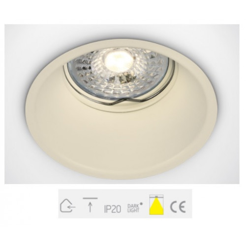 ONE Light, 10105T/BE, Beige 50W Semi Trimless Recessed Dark Light