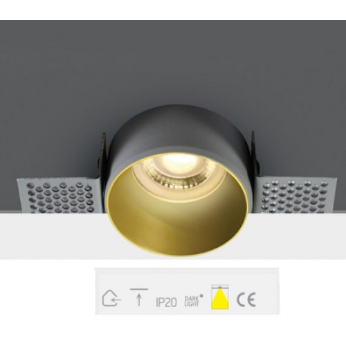 ONE Light, 10105TR/BS, Brass Trimless GU10 50W Dark Light