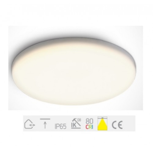 ONE Light, 10115CF/C, White Frameless Downlight LED 15W CW IP65 230V