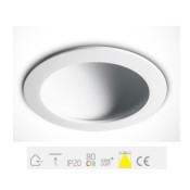ONE Light, 10116FD/W/C, White Dark Light LED 16W CW IP20 230V