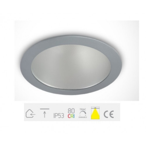 ONE Light, 10120K/G/W, Grey LED 20w Warm White Dimmable 230v