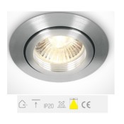 ONE Light, 11105AL/AL, Aluminium 50W Recessed Adjustable