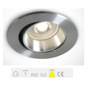 ONE Light, 11105B1/AL, Aluminium Recessed Adjustable GU10 50W