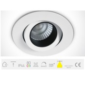 ONE Light, 11107H/W/C, White LED 7W CW 36deg IP44 700mA Adj Dark Light