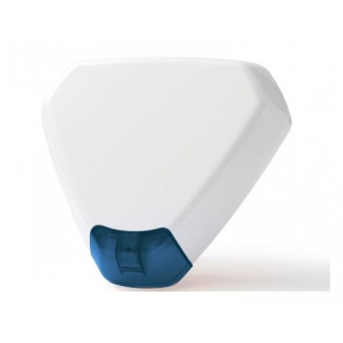 ELTRIBELLWB, Triangular Bell, White Cover with Blue Lens, with TX Module