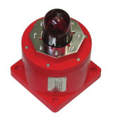 Klaxon, TCB-0033, EXD Sounder Beacon, 5W LED Red Lens (12-48 VDC)