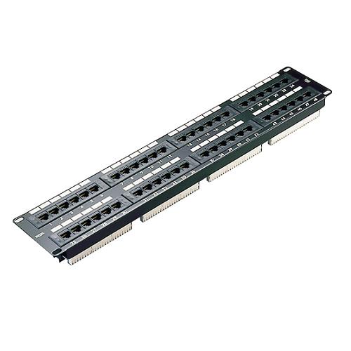 Excel (100-728) Category 5e Unscreened Patch Panel 48 Port 2U - Black