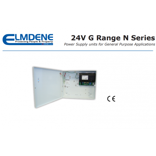 Elmdene, G2401N-R, 24V d.c. Switch Mode PSU (27.6V) 1Amp to load + 0.5A battery charging