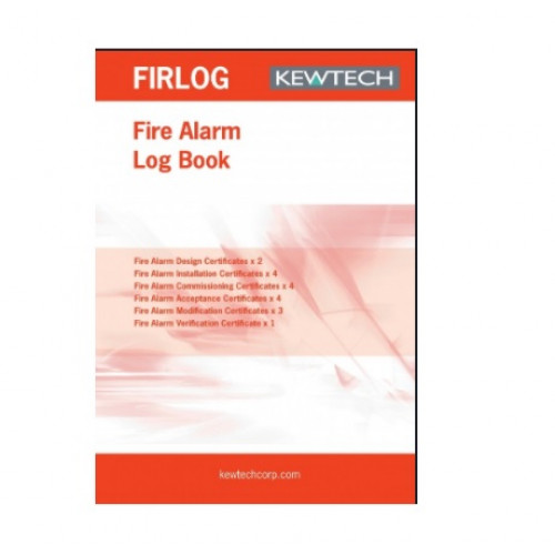 Kewtech, FIRLOG, Fire Alarm Maintenance Log Book