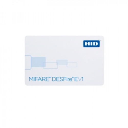 HID-1450, HID Desfire 8K Proximity Card - White, ISO Type