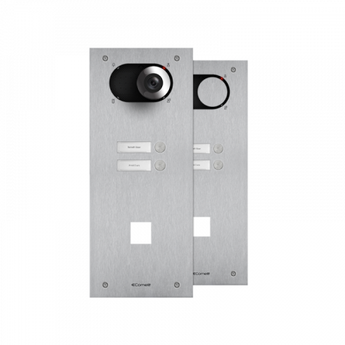 COMELIT (IX0102CO) SWITCH FRONT PLATE, 2 BUTTONS+HOLE 40X40MM