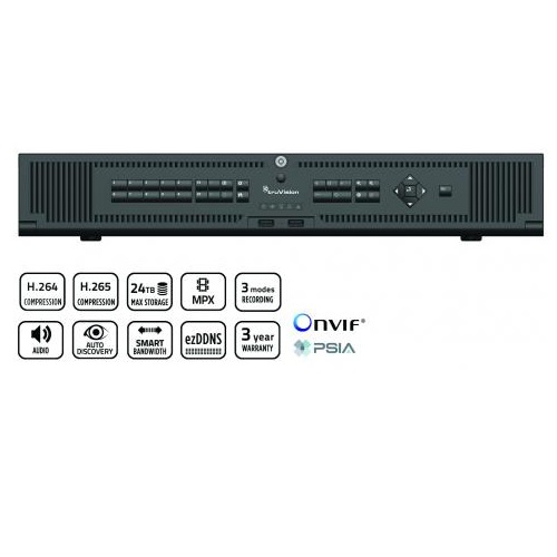 TruVision NVR 22P (TVN-2216P-18T) 16 IP Channel Recorder - 18TB